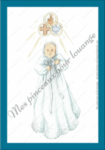 bapteme cadre uni bleu bebe trinite