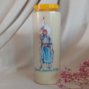 bougie neuvaine saint Jeanne d'Arc