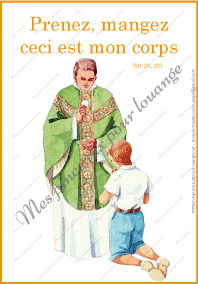 communion pretre et garcon