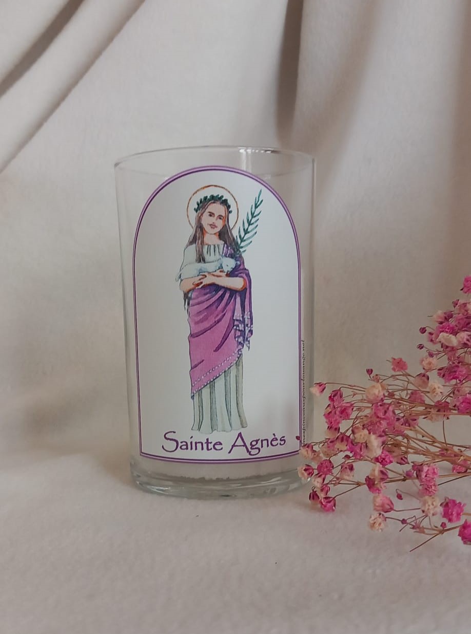 sainte agnes bougie