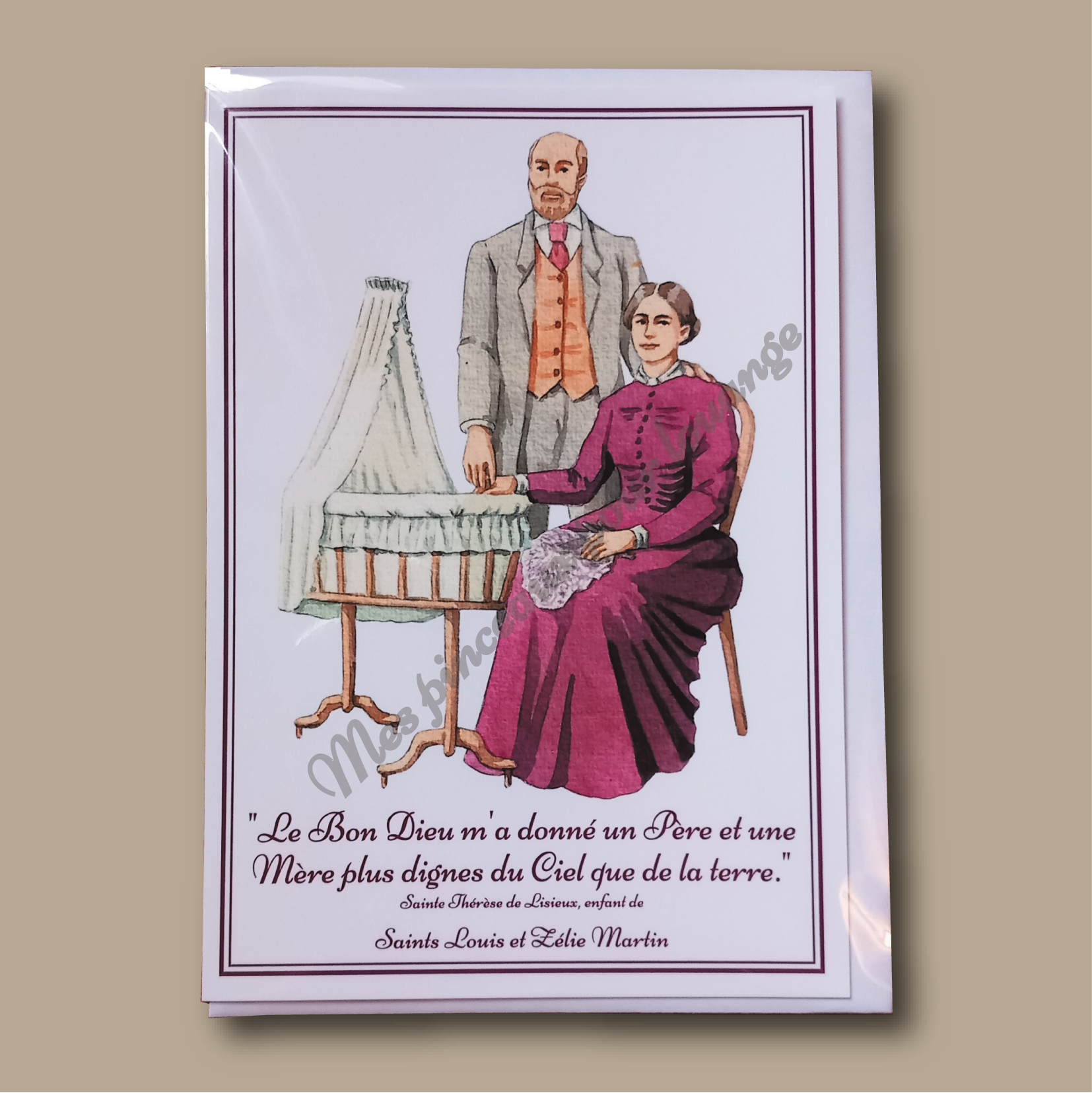 Carte double avec enveloppe