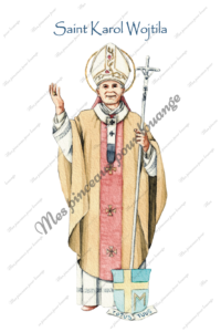 Aquarelle de saint Karol Wojtila