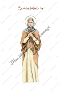 Aquarelle de sainte Mélanie