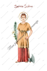 Aquarelle de sainte Soline